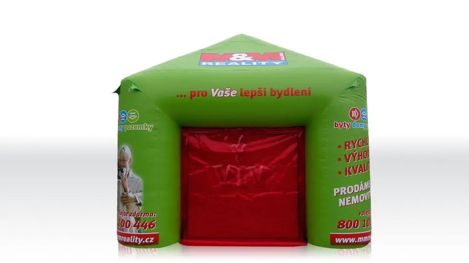 Square tent 4 x 4 m commercial promotional inflatable tent