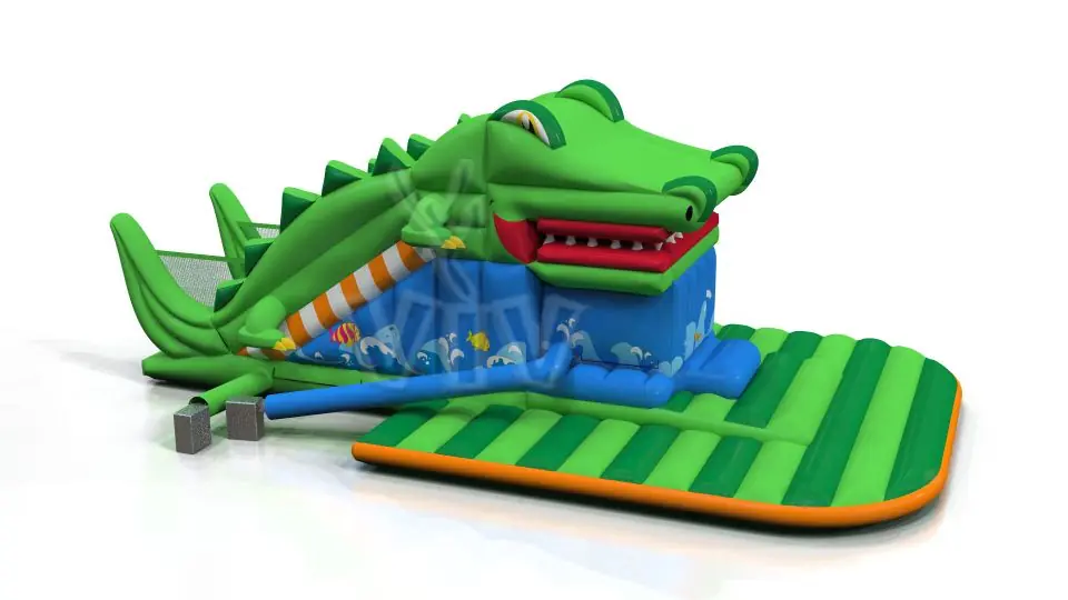 Crocodile Giant commercial inflatable slide